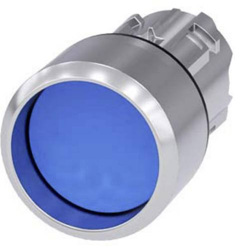Siemens Drucktaster 3SU1050-0CB50-0AA0 Blau Metall IP69K Durchmesser: 29,5 mm, Höhe: 29,5 mm - Bild 1
