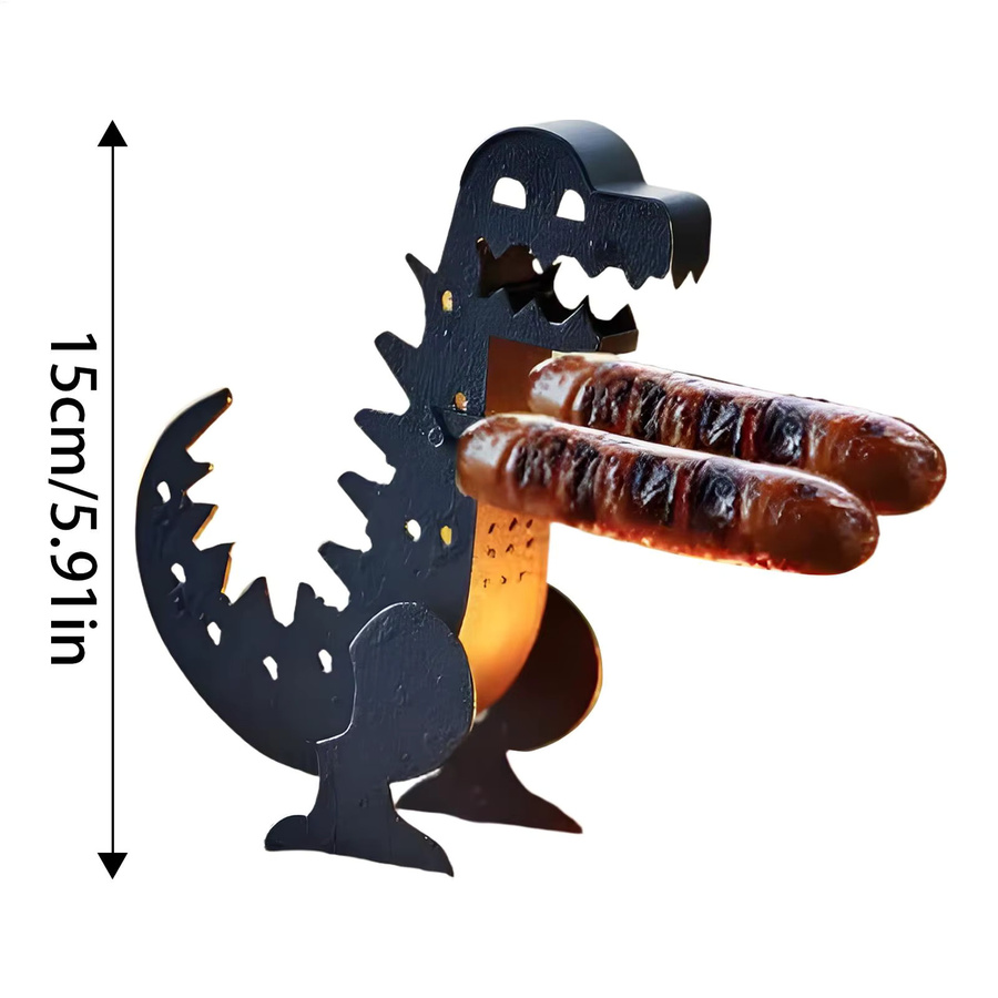 MonsterWurst Tragbarer BBQ Wurst Halter aus Edelstahl für Camping und Picknick - Bild 6