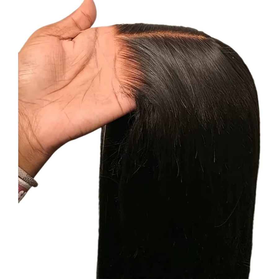 FIUMER Wear And Go 13X4 HD Lace Front Perücke, Brasilianisches Echthaar, Glatt, 200% Dichte, Unisex - Bild 7