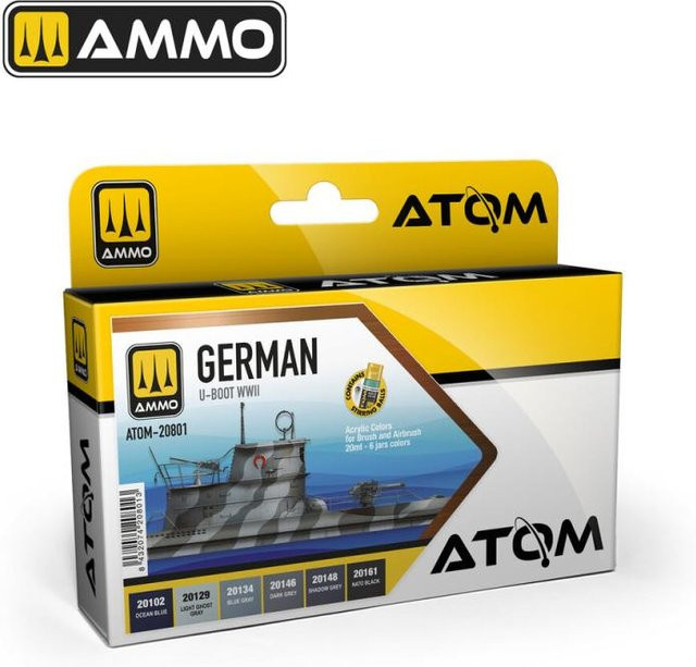 AMMO by MIG Jimenez ATOM - German U-Boot WWII Set, Fahrzeuge, Grau - Bild 1