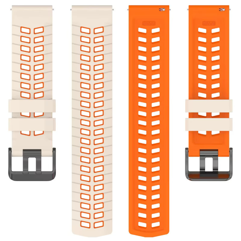 jansin Uhrenarmband Silikon, orange, 22 mm - Bild 2