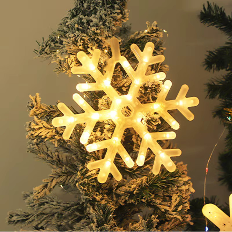 lyfs LED Schneeflocken Fensterdekoration für Weihnachten und Neujahr, batteriebetrieben, zum Aufhängen - Bild 3
