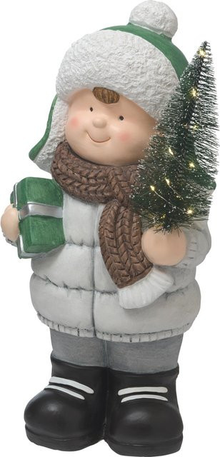 LED-Weihnachtsfigur Junge von Magnesia, mehrfarbig, H x B x T: 43 x 21,5 x 16,5 cm - Bild 1