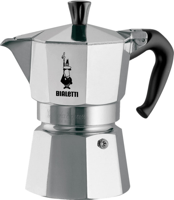 Bialetti Moka Express Espressokocher für 3 Tassen in Silber - Bild 1