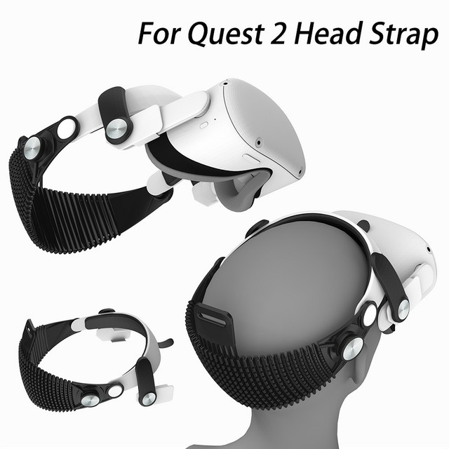 CIVITON XR Elite-Kopfband für Meta Quest 2 in Schwarz – Leichtes VR-Kopfband mit weicher Unterstützung und druckfreiem Design für lange Sitzungen - Bild 1