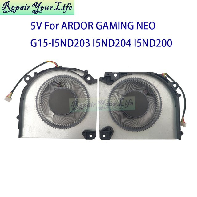ARDOR GAMING 5V CPU GPU Notebook-Kühler EGC-79071S1-0AH EGC-82071S1-0AH für NEO G17-I5ND203 G15-I5ND204 G15-I5ND200 I5ND205 - Bild 1