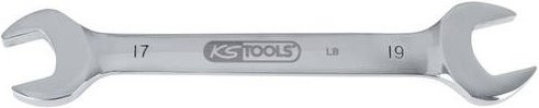 KS Tools Doppel-Maulschlüssel aus Edelstahl in Silber, Schlüsselweite 19-22mm - Bild 1