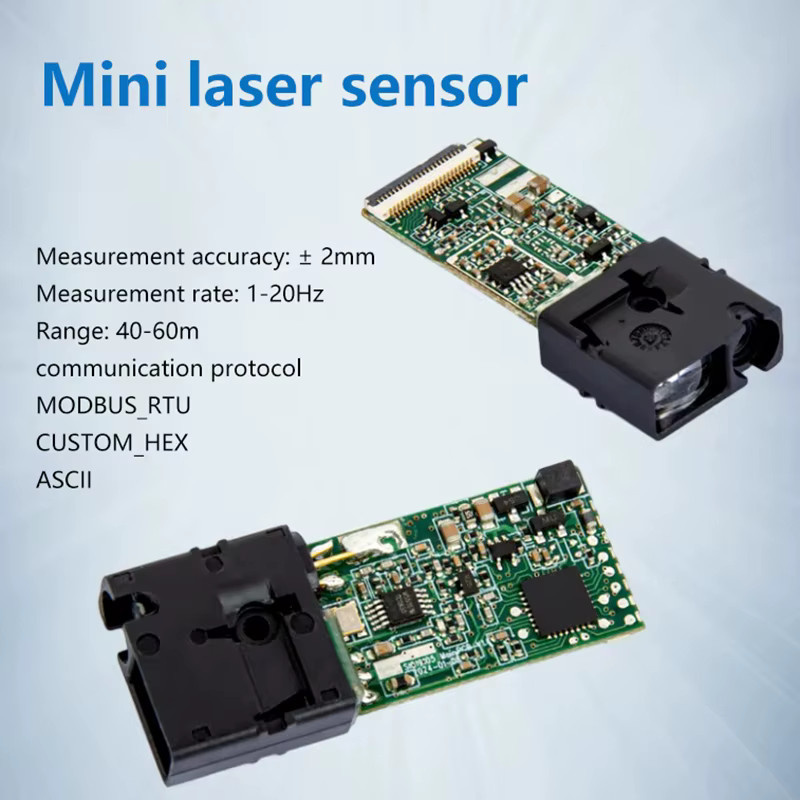 HUXUAN Hochpräzises Laser-Entfernungsmessmodul Infrarot-Sensormodul Schwarz, Reichweite: 40 Meter - Bild 2