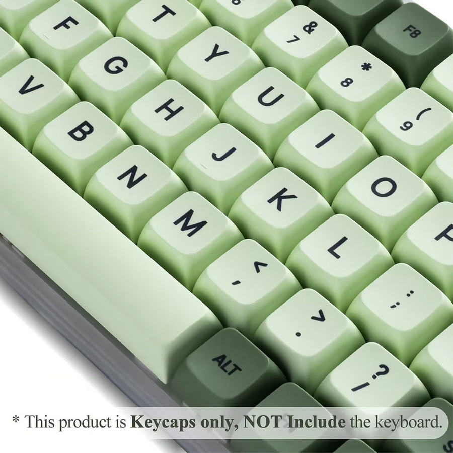 XDA PBT Tastenkappen Set Matcha Grün mit 125 Tasten für mechanische Tastaturen kompatibel mit Cherry, Gateron, Otemu und Kailh - Bild 5