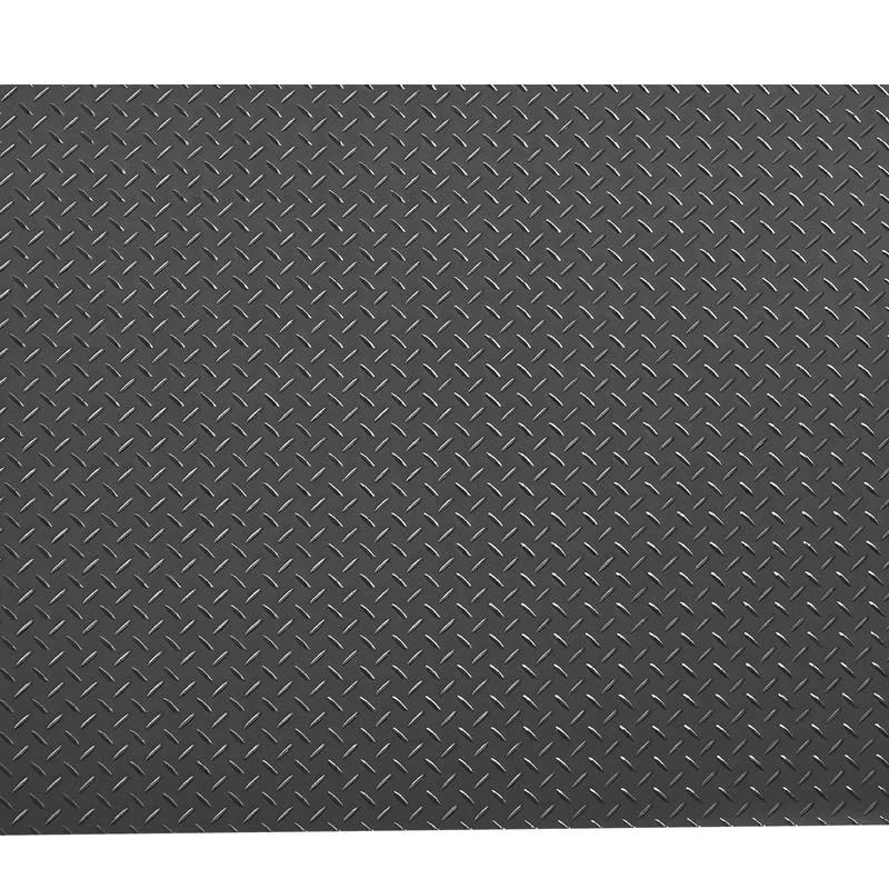Rutschfeste Garagenbodenmatte aus PVC mit Diamantstruktur in Schwarz, B: 121,92 cm, L: 304,8 cm, Dicke: 2,2 mm - Bild 3