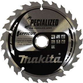 Makita EFFICUT Kreissägeblatt für Holz und Metall, Silber, Durchmesser: 150 mm, Bohrung: 20 mm, 25 Zähne - Bild 1