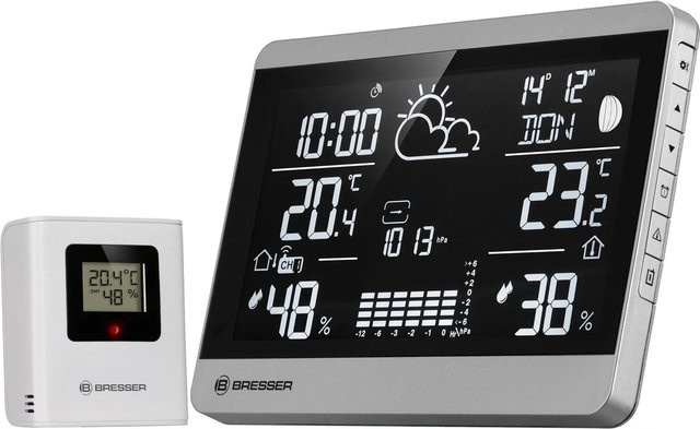 Bresser Funk-Wetterstation ClimateTemp NDH-NEO in Silber-Schwarz - Bild 1