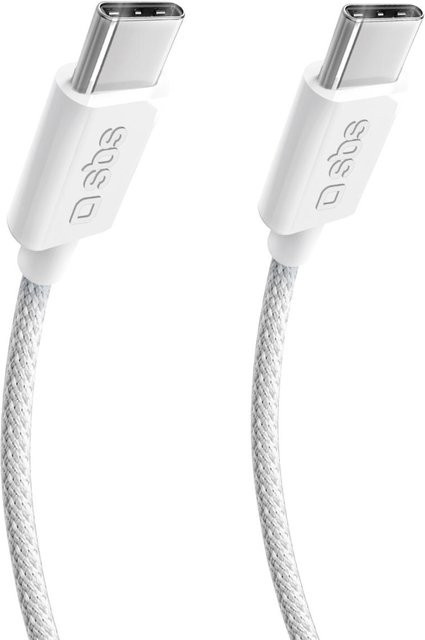 SBS USB4 Kabel USB-C auf USB-C mit 240 W Leistung in Grau (1 m) - Bild 1