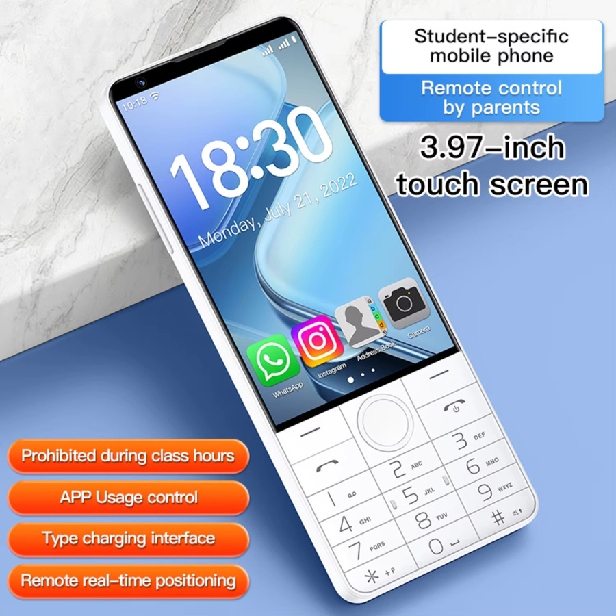 DOOV R70 Pro 4G Smartphone mit Touch-Tastatur, 4 Zoll IPS Display, 6 GB RAM, 128 GB Speicher, Android 14, 16 MP Kamera, 2600 mAh Akku, Schwarz - Bild 4