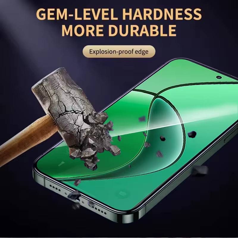 3er-Set gehärtetes Schutzglas für Realme 12 4G, transparent, Fingerabdruck-Entsperrung kompatibel - Bild 5