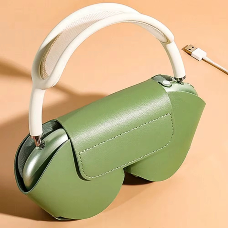 Schutzhülle aus Protein-Leder für Apple AirPods Max und P9 Kopfhörer in Blau - Bild 3
