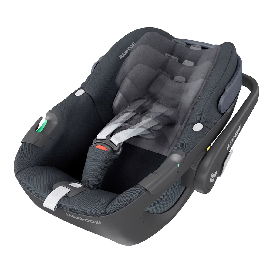 Maxi-Cosi Babyschale Pebble 360 mit Isofix-Basis FamilyFix 360 in Grau, i-Size nach R129, mit Drehsitz und Stützfuß - Bild 2