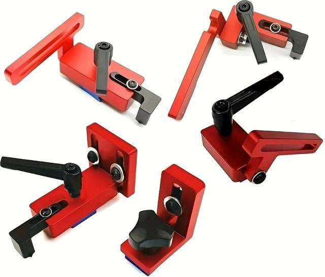 GDART T-Track Limiter Gehrung Zaun Begrenzer aus Aluminiumlegierung in Rot - Bild 1