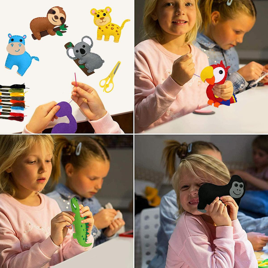 Yiran toy Basteltiere Filz Bunt / Mehrfarbig - Bild 4
