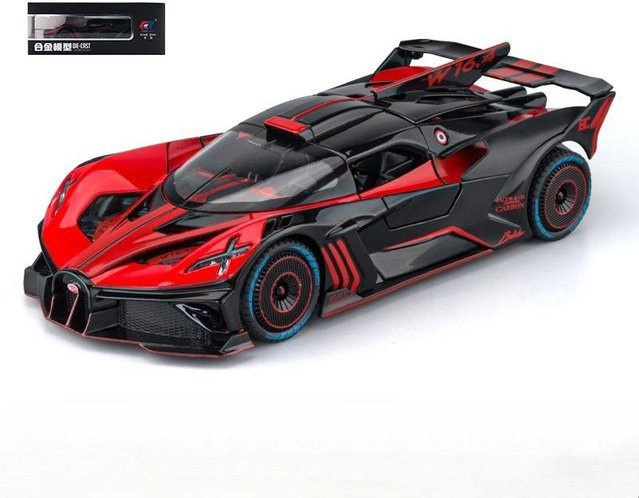 Linyi toy car Bolide Spray Sportwagen Modell, 1:24, Metall, mit Licht und Sound, ab 14 Jahren - Bild 1