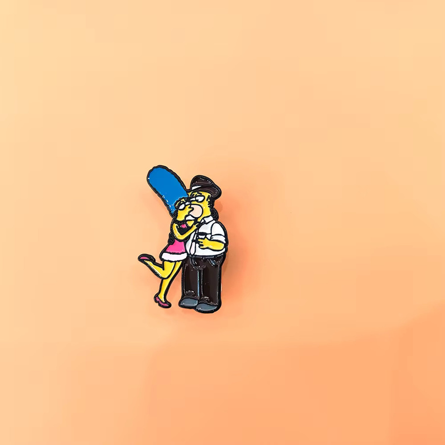 The Simpsons Revers-Brosche, Emaille, Bunt, Unisex - Bild 2