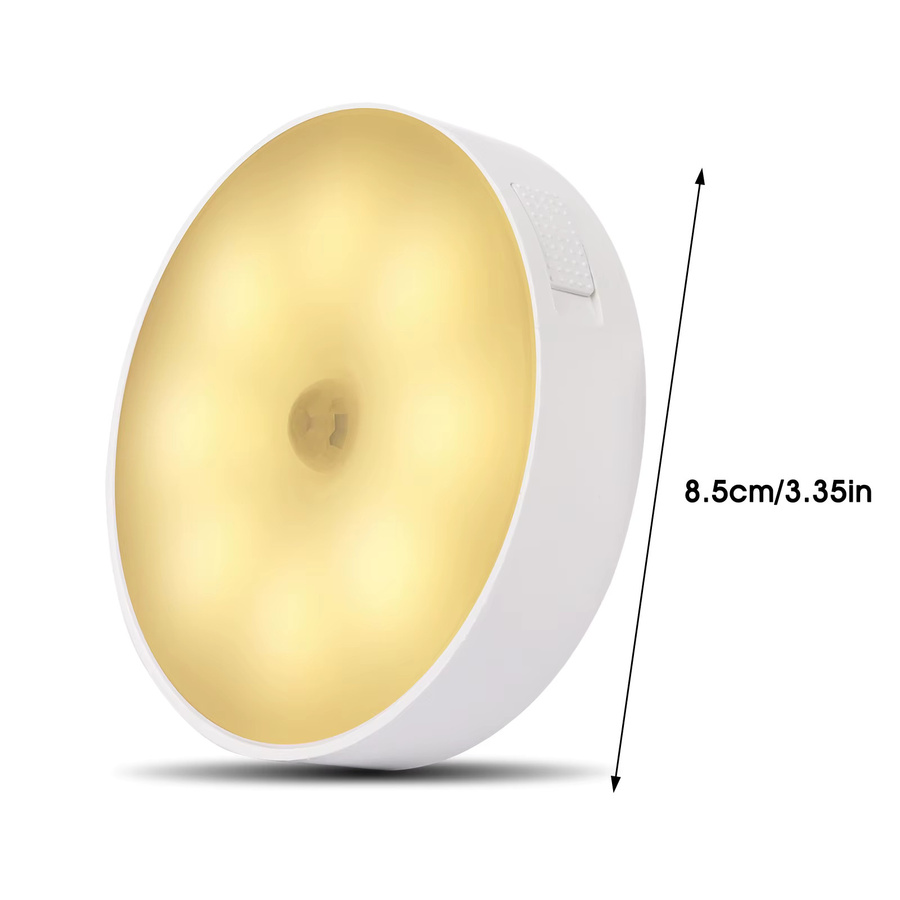 6er-Pack Oraymin LED-Unterbauleuchten mit Bewegungssensor, USB-aufladbar, selbstklebend, weiß - Bild 5