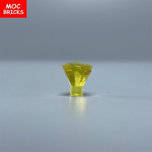 Yiran toy MOC Steine Fels 1x1 Juwel 24 Facetten Schatz Diamant Edelstein, Bausteine, 100-teiliges Set, ab 3 Jahren - Bild 1