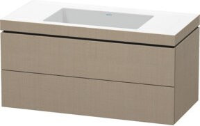Duravit Waschtischunterschrank L-Cube c-bonded wandhängend mit 2 Schubladen B/T: 100 x 48 x 50 cm - Bild 1