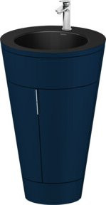 Duravit Waschtischunterschrank Starck 1 c-bonded Set in Blau s-matt mit Innenbeleuchtung, B/T/H: 56 x 86,4 x 60,5 cm - Bild 1