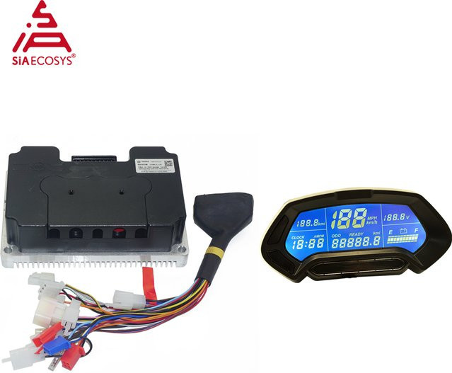 Fardriver ND72680 680A Peak Programmierbarer Bluetooth Controller mit CT-22 LCD-Display für Elektromotorräder in Schwarz - Bild 1