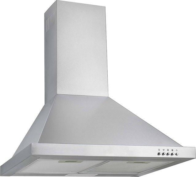 Respekta Kaminhaube Island CH22078IXB in Silber, Wandmontage, Edelstahl und Glas mit LED-Display - Bild 1
