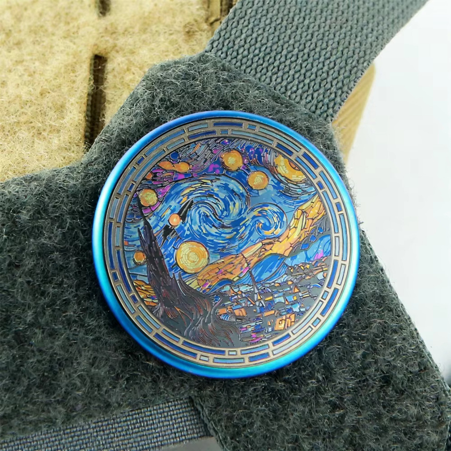 Armband Titanlegierung, Stern, buntes Metallabzeichen - Bild 2