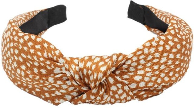Rd lala Stirnband, Leopardenmuster, Köperstoff, beige, Damen - Bild 1