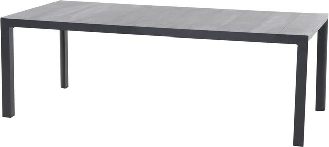 Siena Garden Gartentisch Silva Rechteckig in Wood Grey aus Aluminium und Keramik B/T/H: 220 x 100 cm - Bild 1