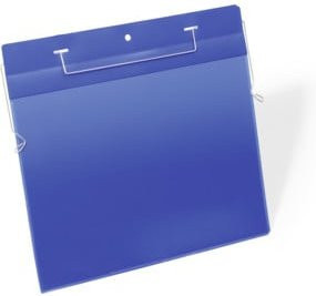 Durable Drahtbügeltasche Set A4 blau transparent aus Kunststoff - Bild 1