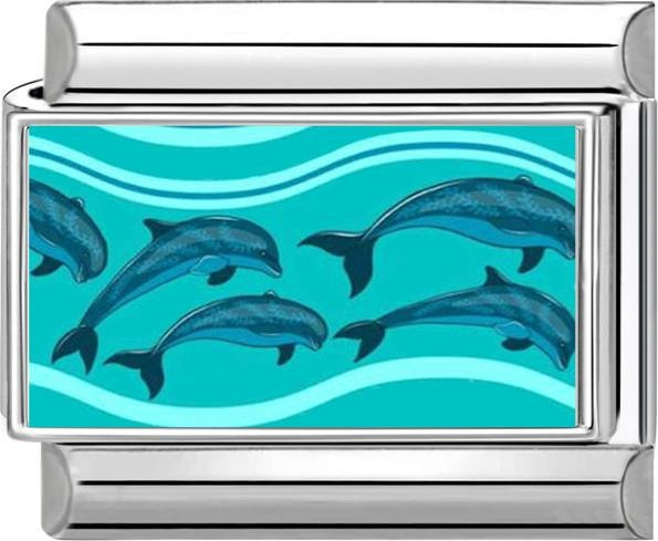 Glieder für 9mm Edelstahlarmband, Edelstahl, Silber, Unisex - Bild 1