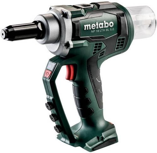 Metabo Akku-Blindnietpistole NP 18 LTX BL 5.0 in Grün - Bild 1