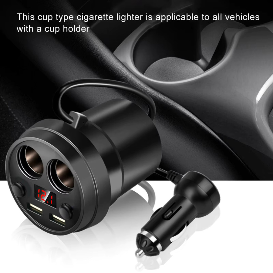 Aramox 120W High-Power Auto Ladegerät mit Dual USB Anschlüssen in Schwarz - Bild 4