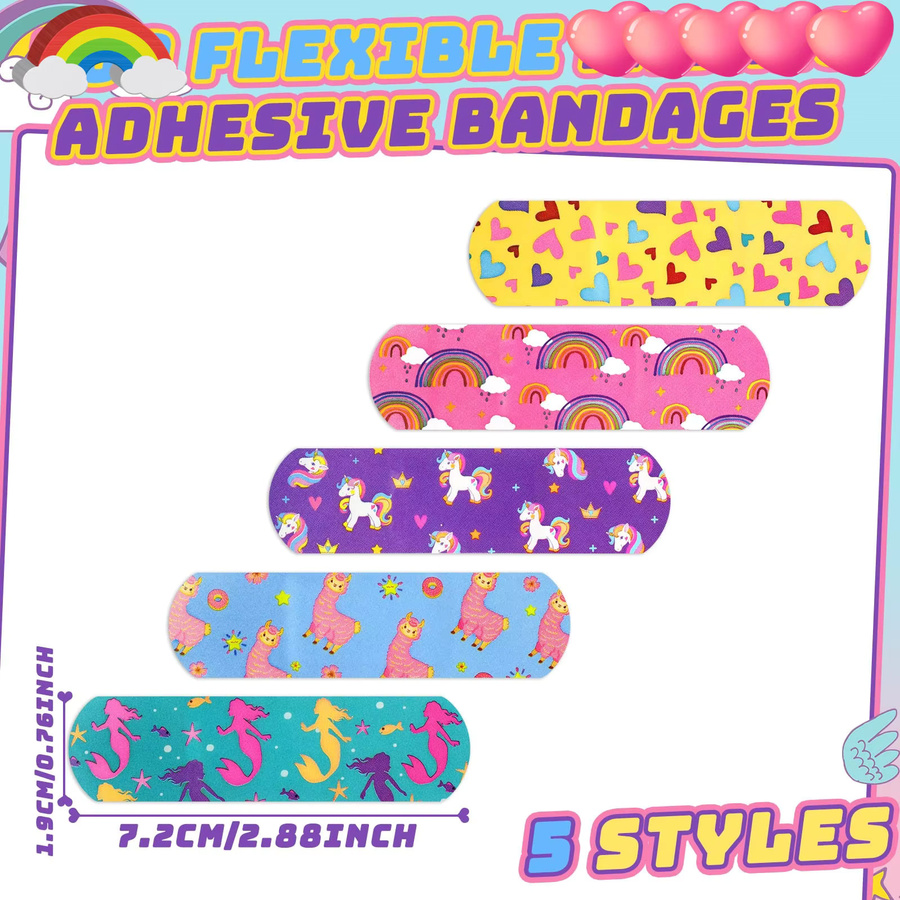 SMILE PLUS Cartoon-Pflaster für Kinder, 25/50 Stück, 5 Stile - Bild 2