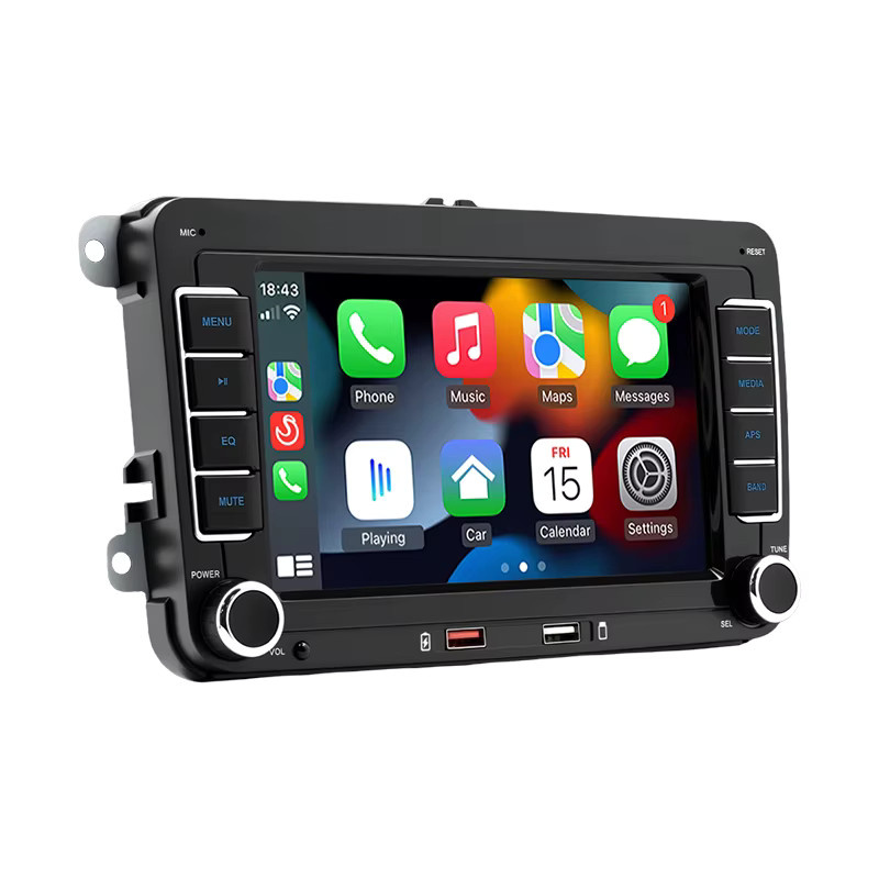 Hippcron 2DIN Multimedia MP5 Autoradio mit 7 Zoll Display, Wireless Carplay und Android Auto, Schwarz, passend für Volkswagen, Seat, Skoda, Passat, Golf und Polo - Bild 5