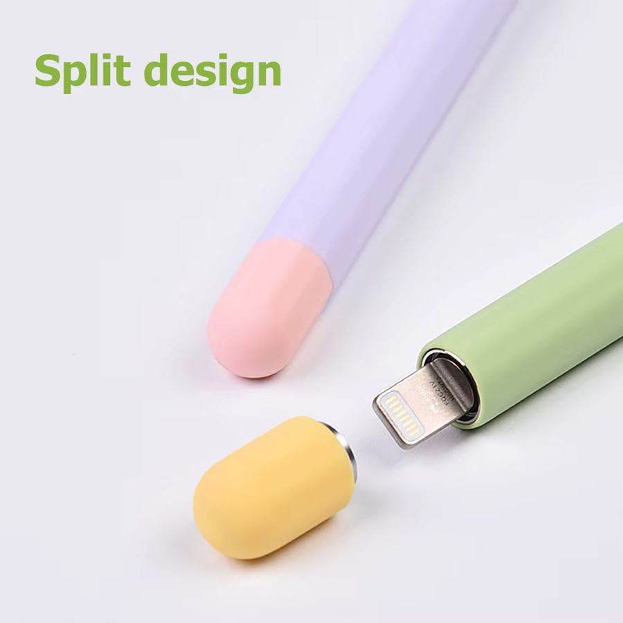 Bunte Silikon Schutzhülle für Apple Pencil 1. und 2. Generation als Stylus Cover Zubehör für dein iPad - Bild 2