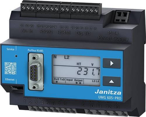 Janitza UMG 605-PRO Spannungsqualitäts-Analysator in Schwarz - Bild 1