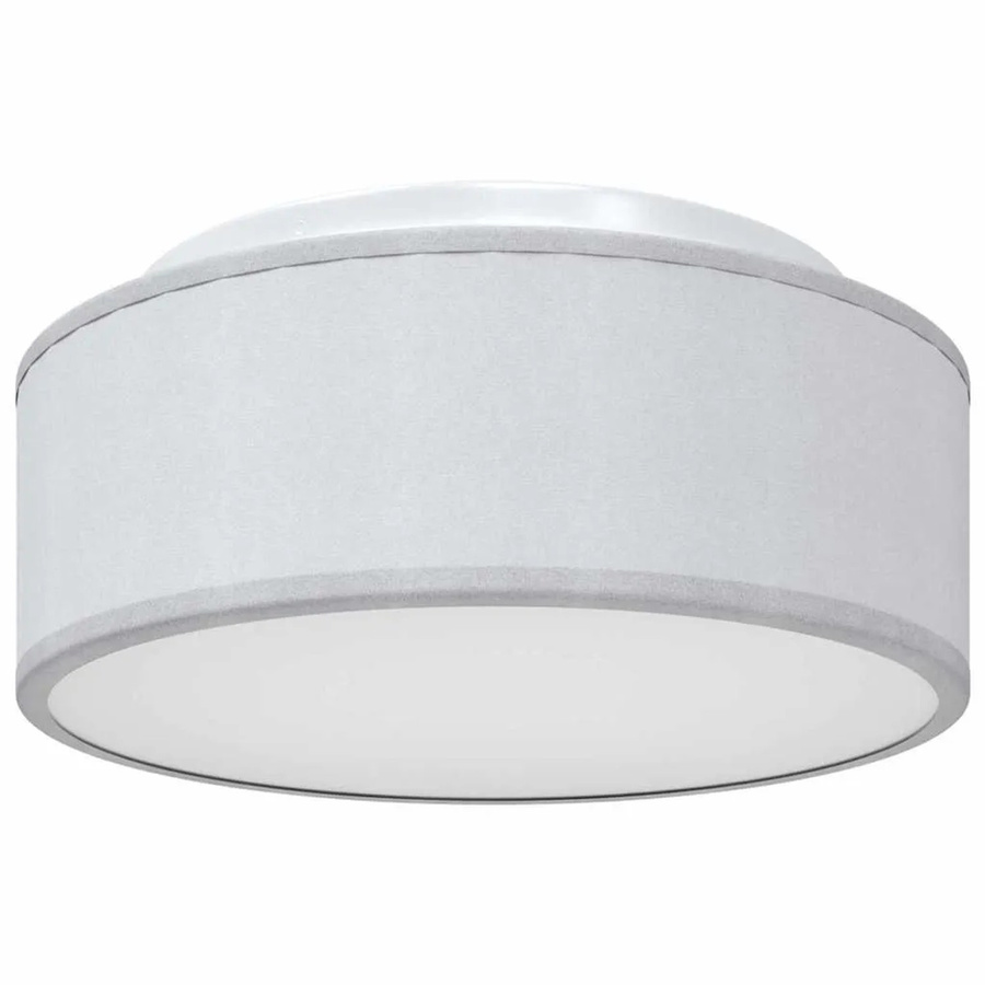 vidaXL Deckenlampe mit verstellbaren Strahlern in Grau aus Stoff, B/T/H: 30 x 30 x 13,5 cm - Bild 1