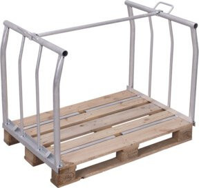 VARIOfit Palettenaufsatz Typ 66 verzinkt silber B/T/H: 120 x 100 x 80 cm - Bild 1