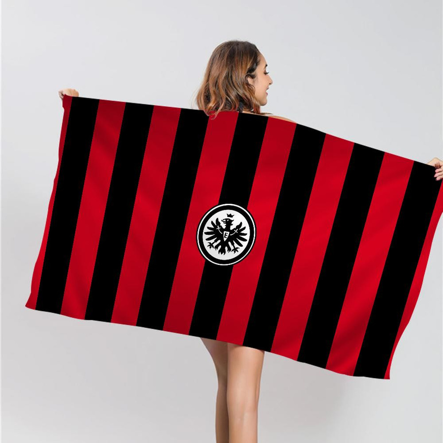 Eintracht Frankfurt Mikrofaser Strandtuch Saugfähig und Schnelltrocknend, B/H: 50 x 100 cm - Bild 3