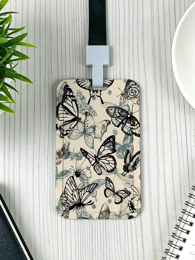 Schmetterling Visitenkartenetui aus Kunststoff für Kreditkarten und Ausweise, Unisex, Multicolour - Bild 5