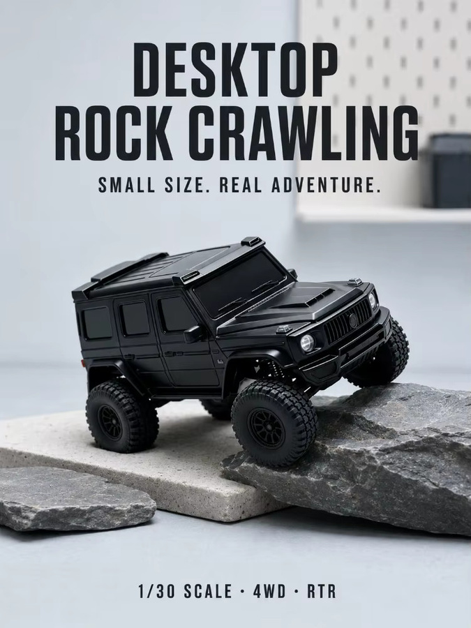 MN MODEL AX30 Mini RC Rock Crawler, 1:30, ferngesteuertes Auto, 4WD RTR - Bild 1