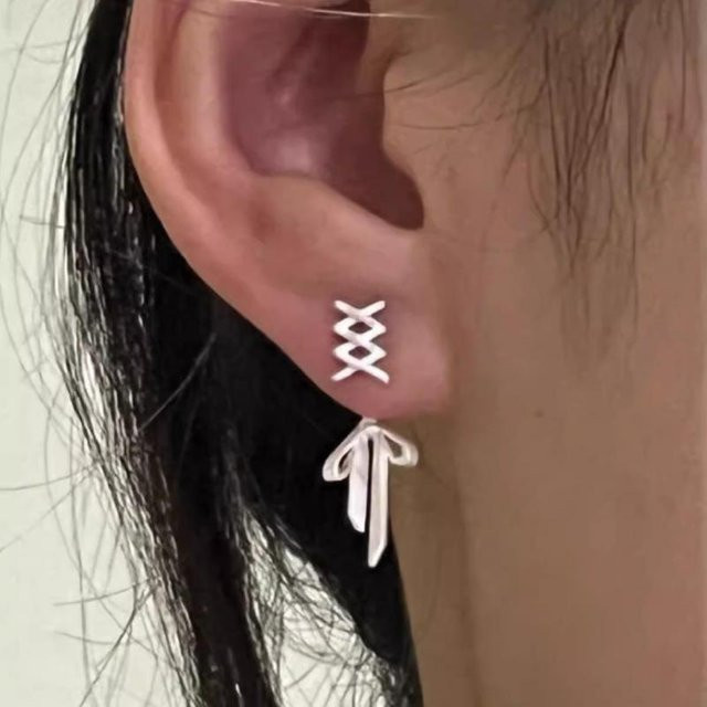 Ambiel Charm Ohrstecker, Weiß, Messing, Damen - Bild 1