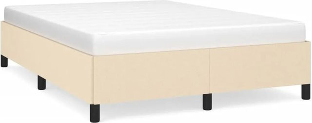 vidaXL Bettgestell modern in Beige mit Stoffbezug B/T/H: 140 x 200 x 143 cm - Bild 1