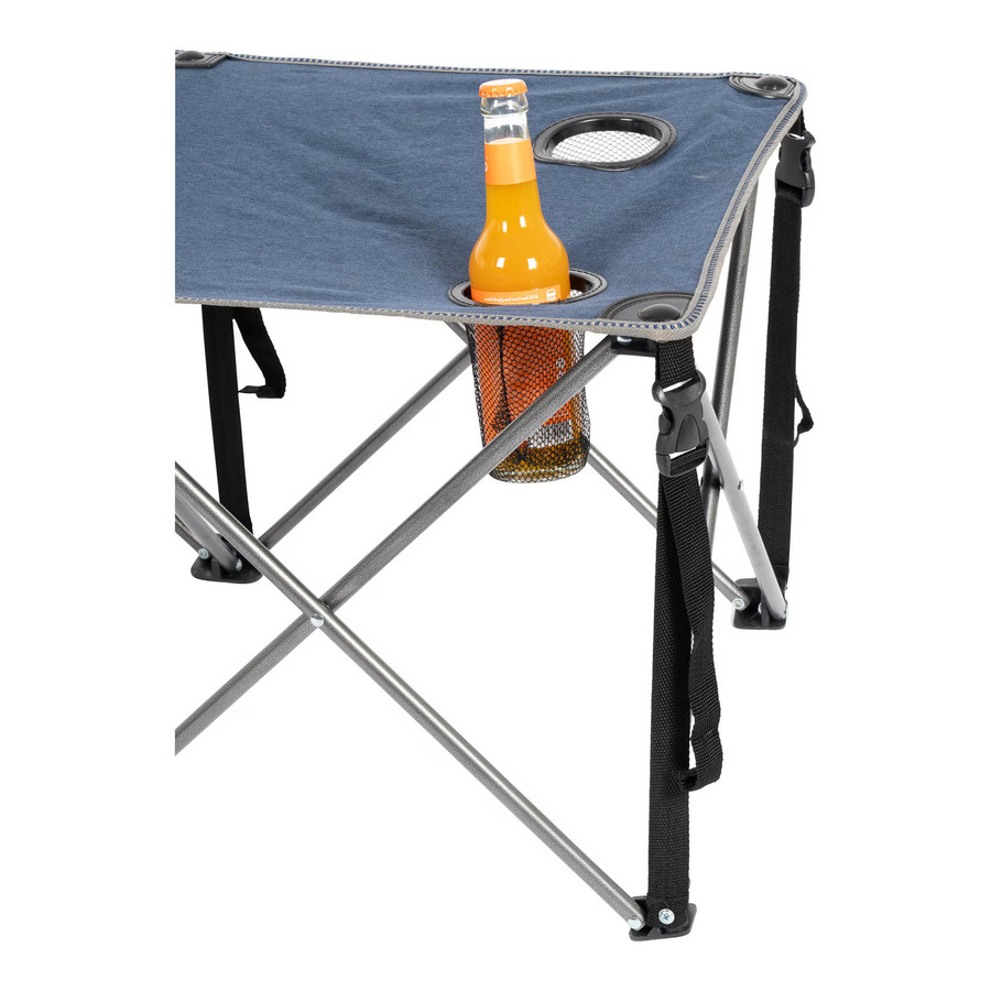 Genialo Camping-Tisch Premium klappbar aus Metall und Kunststoff in Schwarz oder Blau - Bild 2